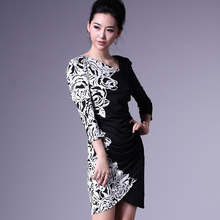 珀图 2012春<span class=H>秋装</span>新款欧美女装牛奶丝针织大码连衣裙子