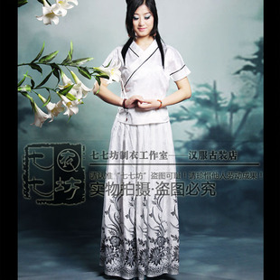 ◆七七坊◆汉服常服元素汉韵时装民族中国风 