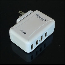 狮王Ioncell出品 4口USB电源 5V2A 支持 PSP iPhone4 iPad2