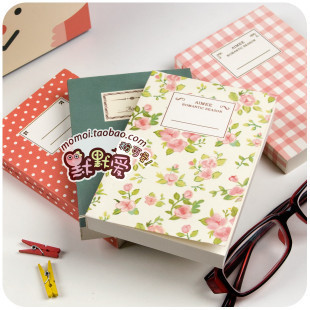 默默爱♥浪漫季节横条笔记本/记事本 可爱本子 韩国文具