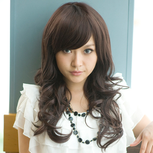娜菲尔假发 长 卷 女性 迷人 气质 修脸 长卷发  LC4039