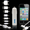 御车宝万能手机车载充电器 带usb口 8合1带iphone苹果汽车充电器