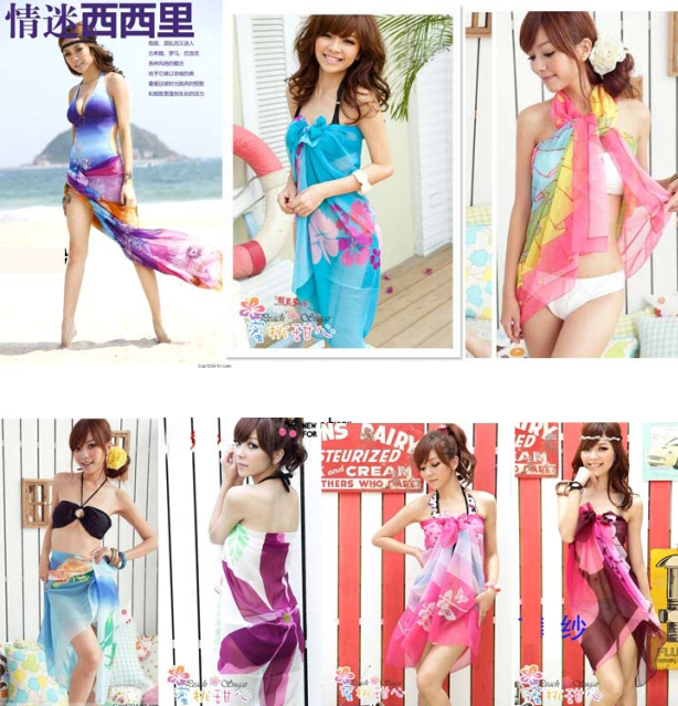 Mantillas Long dress Korean Edition Ladies Bikini Beach towel Maxi Dress Color Varietyin the Sports/Yoga/Fitness/Fans supplies , Swim , Wrap Dress/Mantillas category - from Buy2taobao.com to provide professional Taobao agent buy service