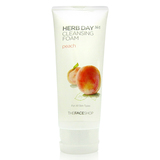 韩国专柜正品 The Face Shop水蜜桃泡沫洗面奶 美白补水 深层清洁