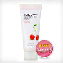 The Face Shop 樱桃洗面奶 专柜 正品洁面乳女男洗面奶美白 补水