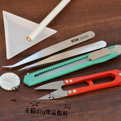 diy饰品配件K27 弹簧纱剪十字绣专用美工刀点钻笔镊子三角盘工具在类目 五金/工具, 手动工具, 剪, 家用剪中 - 来自Buy2taobao.com提供专业的淘宝代购服务