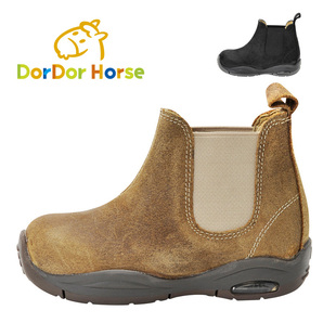  DorDor Horse多多马童鞋 秋冬真皮男童靴 秋冬款低筒矮靴 BI4069