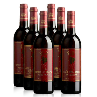  也买酒 法国进口红酒 永恒之约特酿干红6支装葡萄酒750ml*6