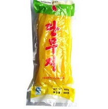 T特价厂家直供寿司料理韩国萝卜条寿司黄萝卜400克限量