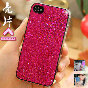 爱疯窝 苹果iPhone4 4s手机壳 闪亮晶片 星星闪耀亮片外壳 保护壳