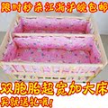 秒杀特价 双胞胎婴儿床 实木无漆 加宽型超大双胞胎床婴儿床 包邮