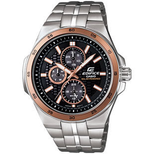  联保 卡西欧 Casio 男表 指针表 光能指针EF-340SB-1A5V