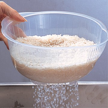 茶花塑料筛淘米筛子家用淘米器洗米筛塑料沥水洗菜篮洗菜盆水果篮