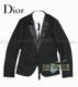 DIOR 新设计超修身双层绸缎亮领西装