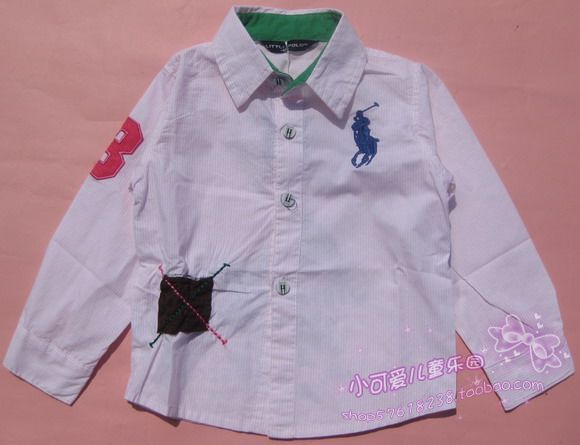 童装\/童鞋\/孕妇装衬衫kala bear 全棉彩条短袖衬