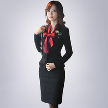 2012 新款 春装 黑色 职业装 女装 套装 修身 工作制服 OL套装
