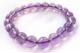 新年礼物东海天然水晶-淡紫通透紫水晶8MM圆珠手链