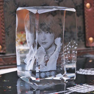 春 水晶内雕3D写真同款周边 玉米的生日礼物送