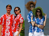 金椰 海南岛服  男女情侣夏威夷风情衫 三亚沙滩服会议