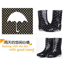 风靡日韩中筒水晶雨鞋 雨靴 热卖女款雨鞋水鞋套鞋日韩原单