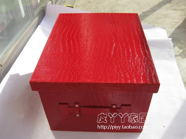 雅西欧 皮革有盖车载收纳箱储物整理箱衣服杂物箱 大中小号 家用在类目 收纳整理, 家庭收纳用具, 储物箱, 收纳箱中 - 来自Buy2taobao.com提供专业的淘宝代购服务