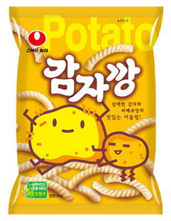  韩国进口 休闲零食 膨化食品 热卖 农心烤土豆虾条50g 春游小吃