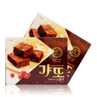  限区包邮韩国进口零食 点心 乐天樱桃酸梅软糕/蛋糕巧克力派 120g