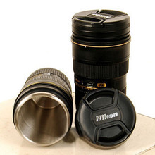 创意尼康nikon24-70单反镜头杯子 不锈钢内胆杯 防漏水