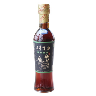  自然集 山东特产三丰有机香油 月子油 纯正酿造黑芝麻油 3瓶包邮