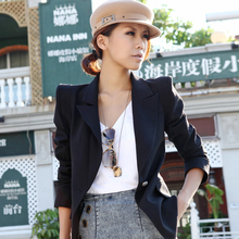 Desir正品 2010秋装新款 翘肩女王超显瘦收身中长款小西装外套
