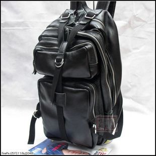  头层牛皮真皮登山包男旅行包大容量旅行双肩包男女双肩背包邮韩版