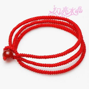  本命年男女款红绳手链 纯手工编制 金刚结 转运三生绳饰品 礼物