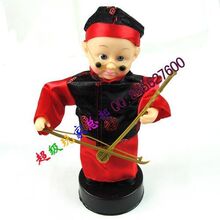 会拉二胡的阿炳 小男孩 娃娃 声控搞笑玩具 电动音乐玩具批发