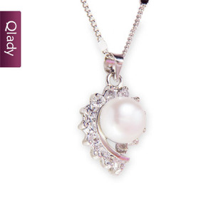  qlady韩国复古时尚情侣饰品礼物 珍珠锁骨链百搭短项链女月光女神