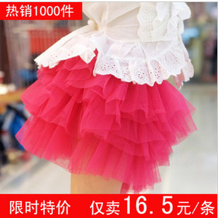  夏天儿童裙子 夏季大童蓬蓬裙 女孩纱裙 短裙 女童半身裙公主裙