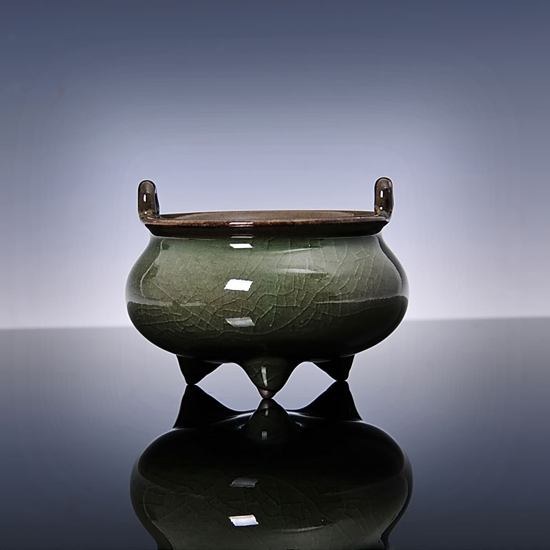 龙泉青瓷 经典铁胎仿古小号双耳炉 香炉在类目 餐饮具, 茶具, 茶道/香炉中 - 来自Buy2taobao.com提供专业的淘宝代购服务