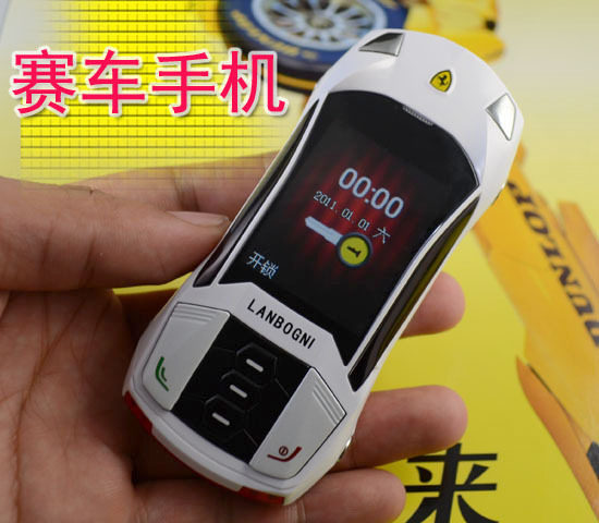2011新款法拉利F8个性滑盖跑车汽车手机 双卡双待 后台QQ