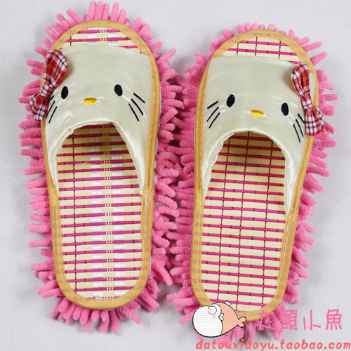 夏季小碼竹底hellokitty雪尼爾底懶人拖鞋擦地拖鞋拖地拖鞋可拆洗在類目 家庭/個人清潔工具, 家務/地板清潔用具, 擦地拖鞋中 - 來自Buy2taobao.com提供專業的淘寶代購服務