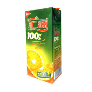  【天猫超市】 汇源 100%橙汁1L/瓶利乐包 橙汁饮料 清凉解渴