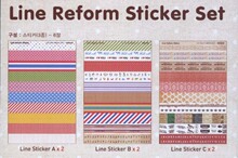 ����line reform sticker �ͷ�ͼ��DIYװ����ֽ ������ֽ 6��
