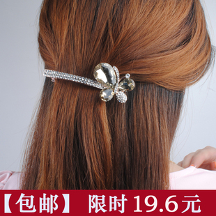  【蝴蝶迷情】中号发夹 韩版水钻发饰 韩国正品顶夹/弹簧夹/发卡