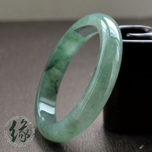  翡翠手镯缅甸老坑A货冰种满绿翡翠玉镯子冰油青翡翠玉手镯带证书