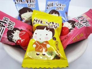  黎祥 韩国喜糖 韩菲儿巧克力夹心硬糖 好吃赛过不二家 500g