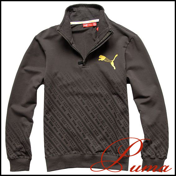 100%好评puma/彪马2010珍藏版立领G4B56超人气长袖T恤 灰色