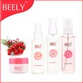 Beely玫瑰美肤4件套透白洁面乳活化菁露润白乳液晚安面膜