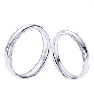  孚乐泰 Pt950铂金情侣对戒 专柜正品 男女结婚戒指 光圈对戒计价