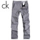 【五钻推荐】2010秋款Calvin Klein/CK纯棉灰色百搭直筒休闲裤