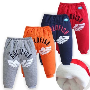  外贸童裤 韩版儿童加厚保暖棉裤 天使翅膀大PP棉裤 哈伦棉裤