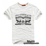 levis2012新款李维斯复古潮流时尚直筒圆领经典款501短袖T恤 男士