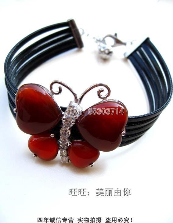 吉祥红玉髓 牡丹缘 中国红玛瑙 925纯银 超漂亮美蝶之舞手链在类目 饰品/流行首饰/时尚饰品新, 手链中 - 来自Buy2taobao.com提供专业的淘宝代购服务